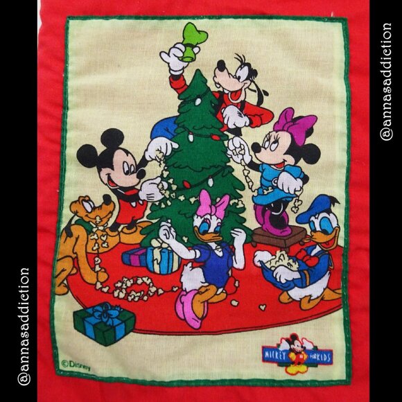 Mickey for Kids Christmas Stocking Disney Pluto Daisy Donald Minnie Goofy Tree - Picture 3 of 6